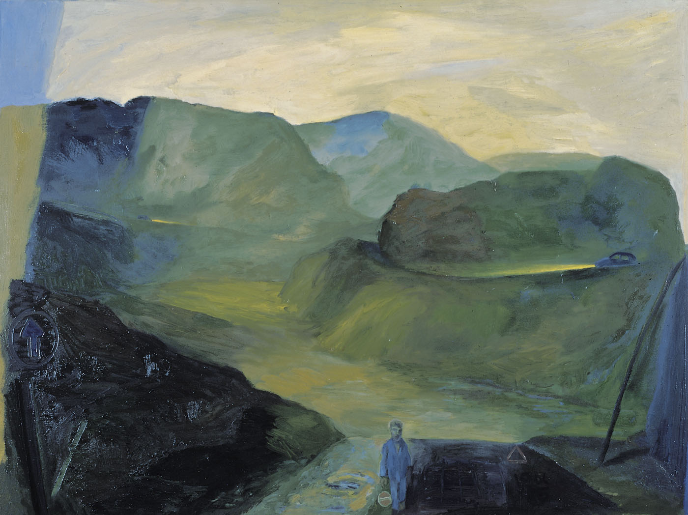 Paisaje con obrero