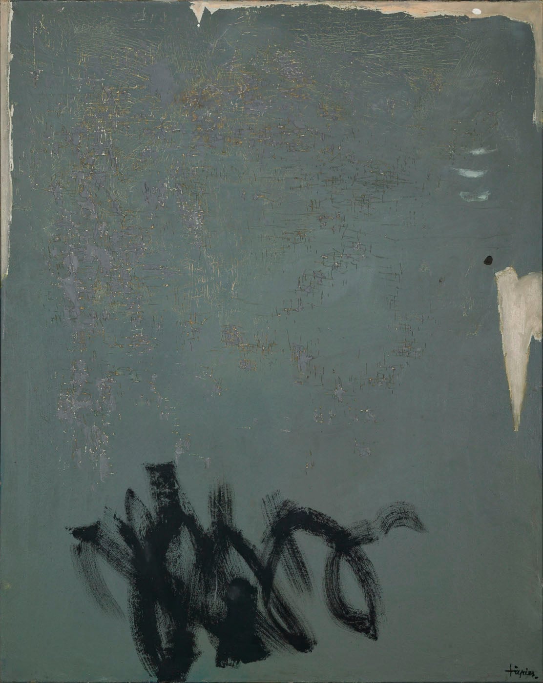 Gris con trazos negros, n.º XXXIII